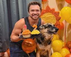 His dog Duke turned 12 in September 2022.